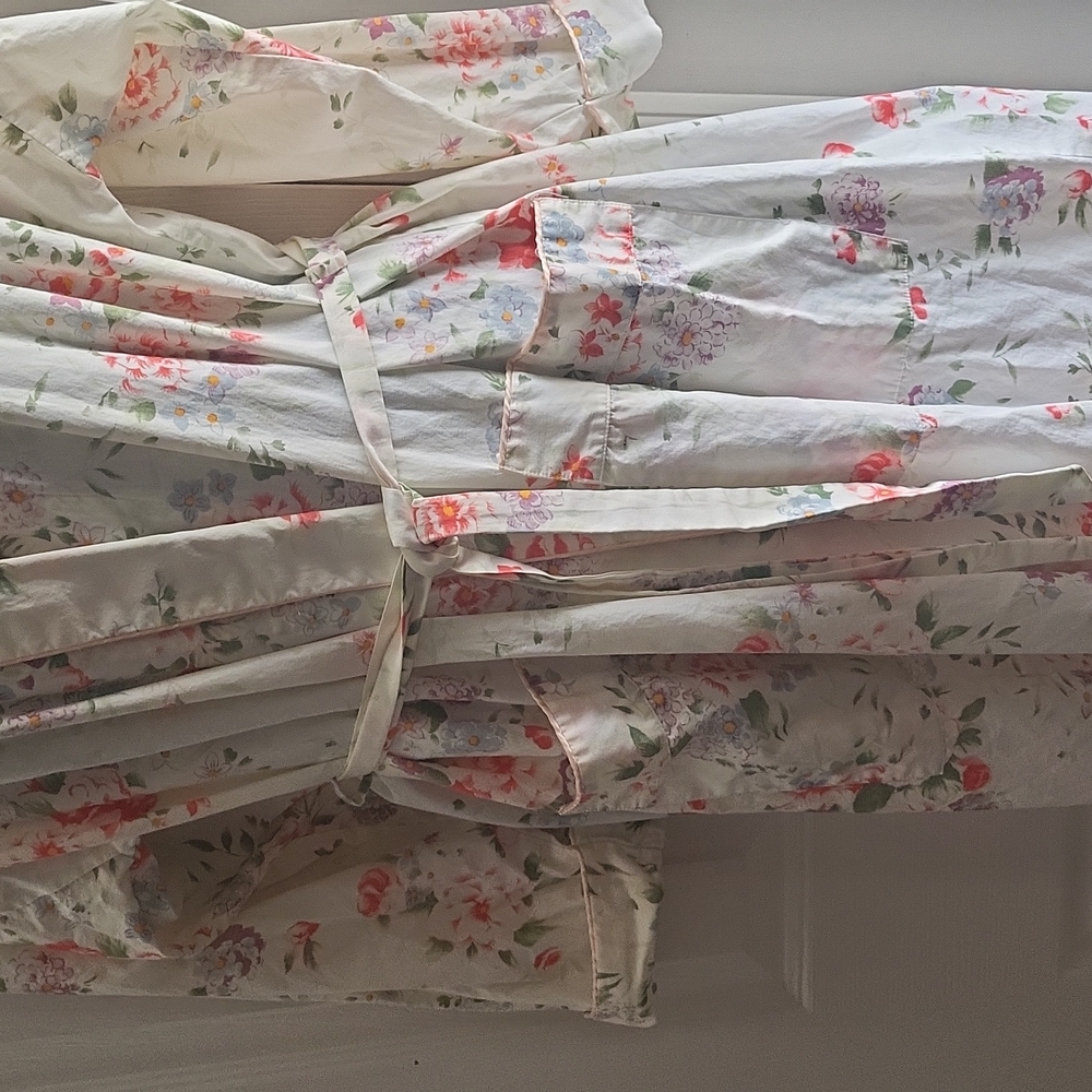 Laura Adams women's robe multicolor sleepwear size S - Picture 5 of 10
